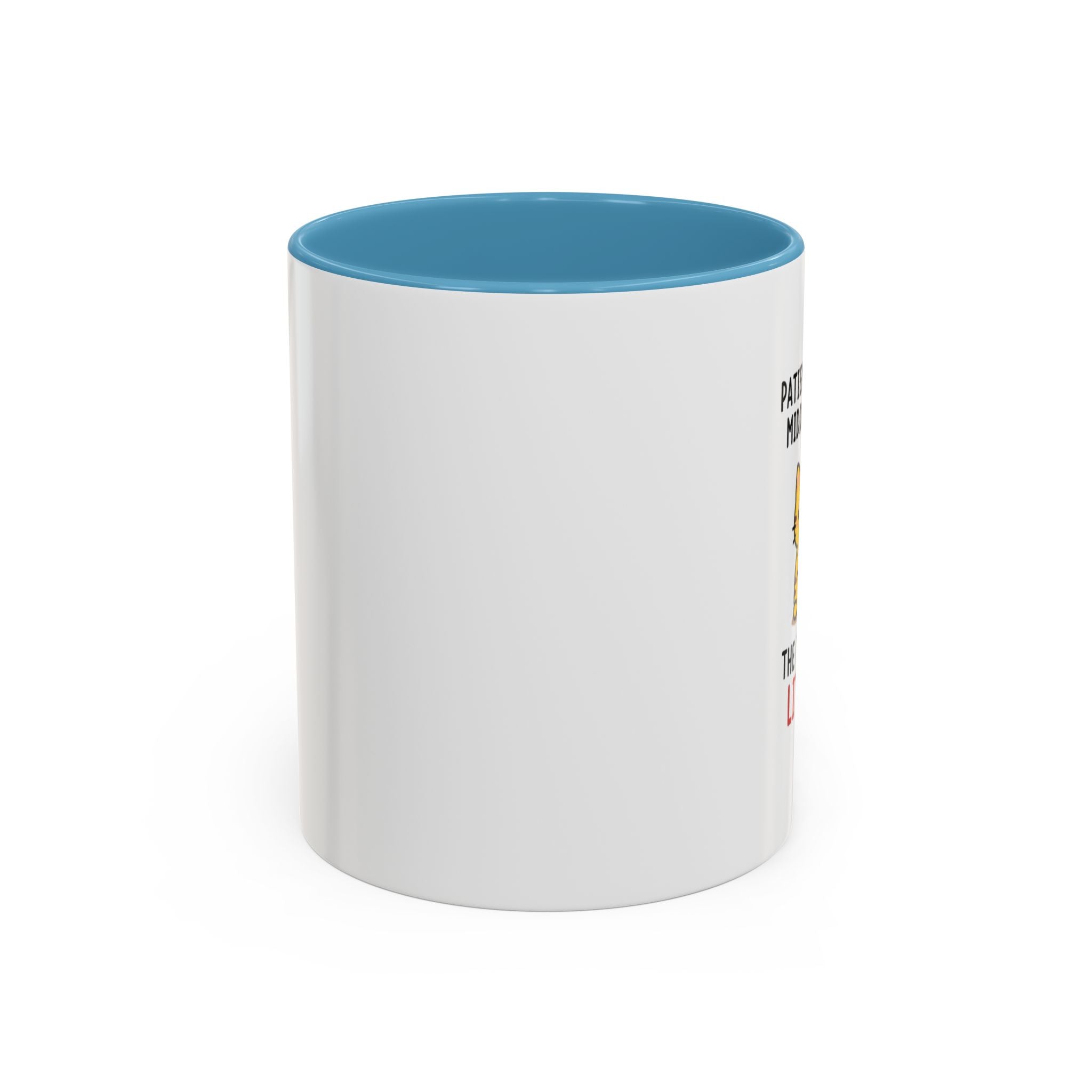 Coffee Mug — "Patience Is My Middle Name, The First Is Little" Cute Cat Coffee Cup