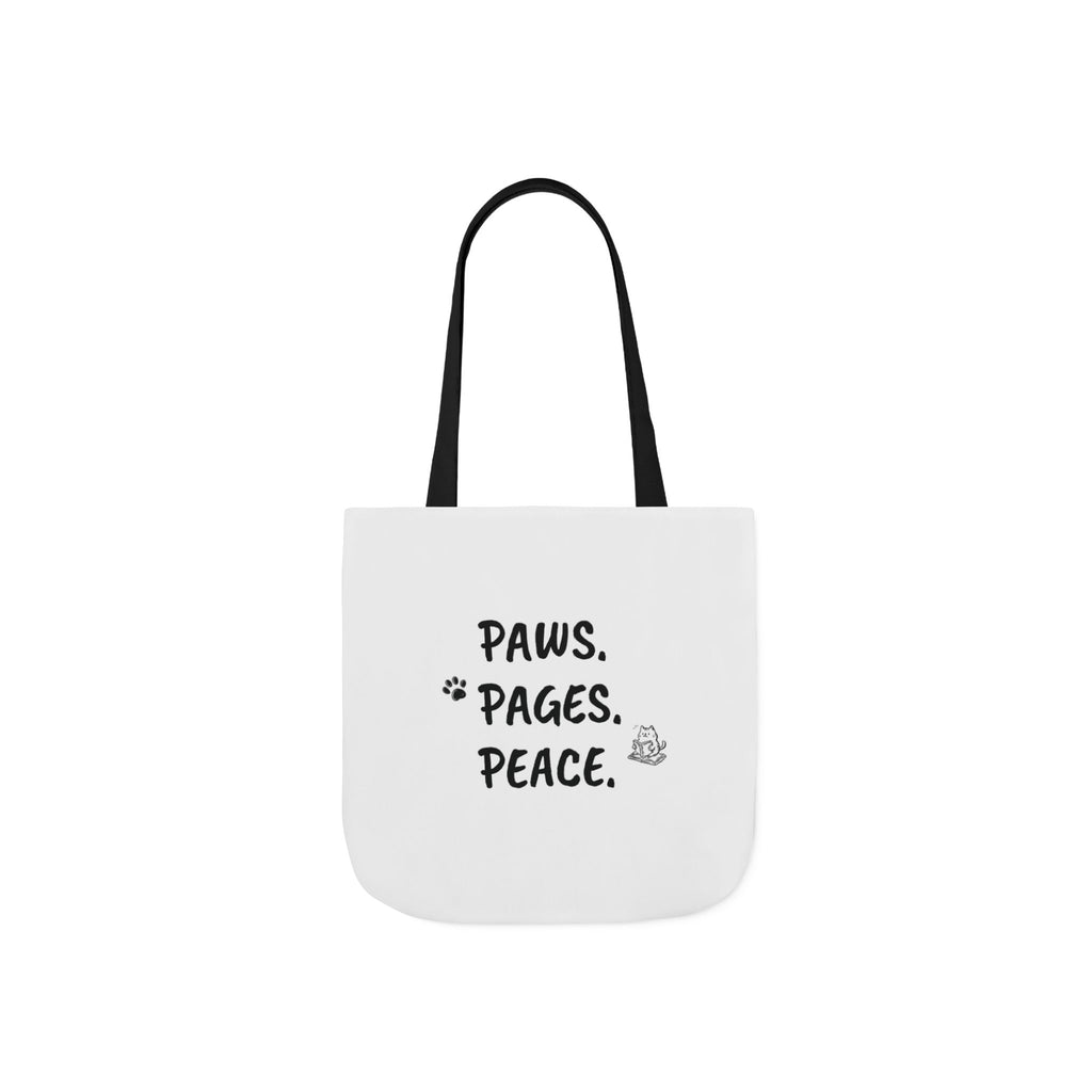Cute Orange Cat with Glasses Tote Bag — Book-Lover Canvas Tote