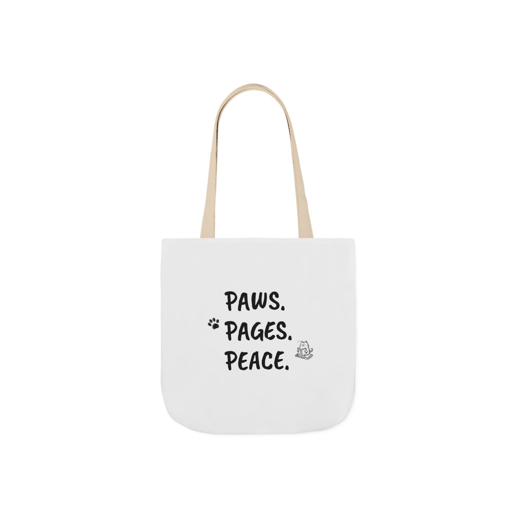 Cute Orange Cat with Glasses Tote Bag — Book-Lover Canvas Tote