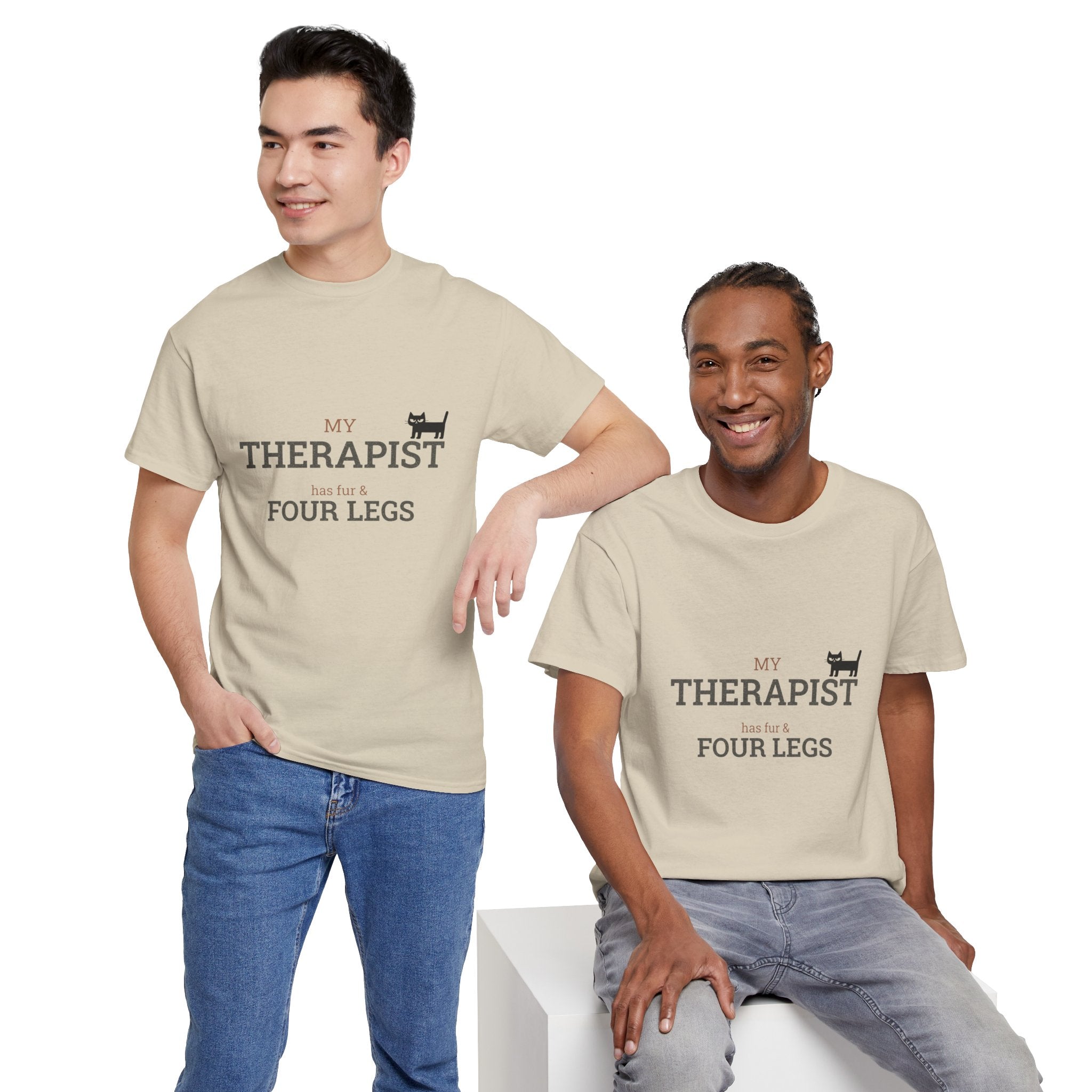 "My Therapist Has Four Legs" T-Shirt — Funny Dog Lover Tee