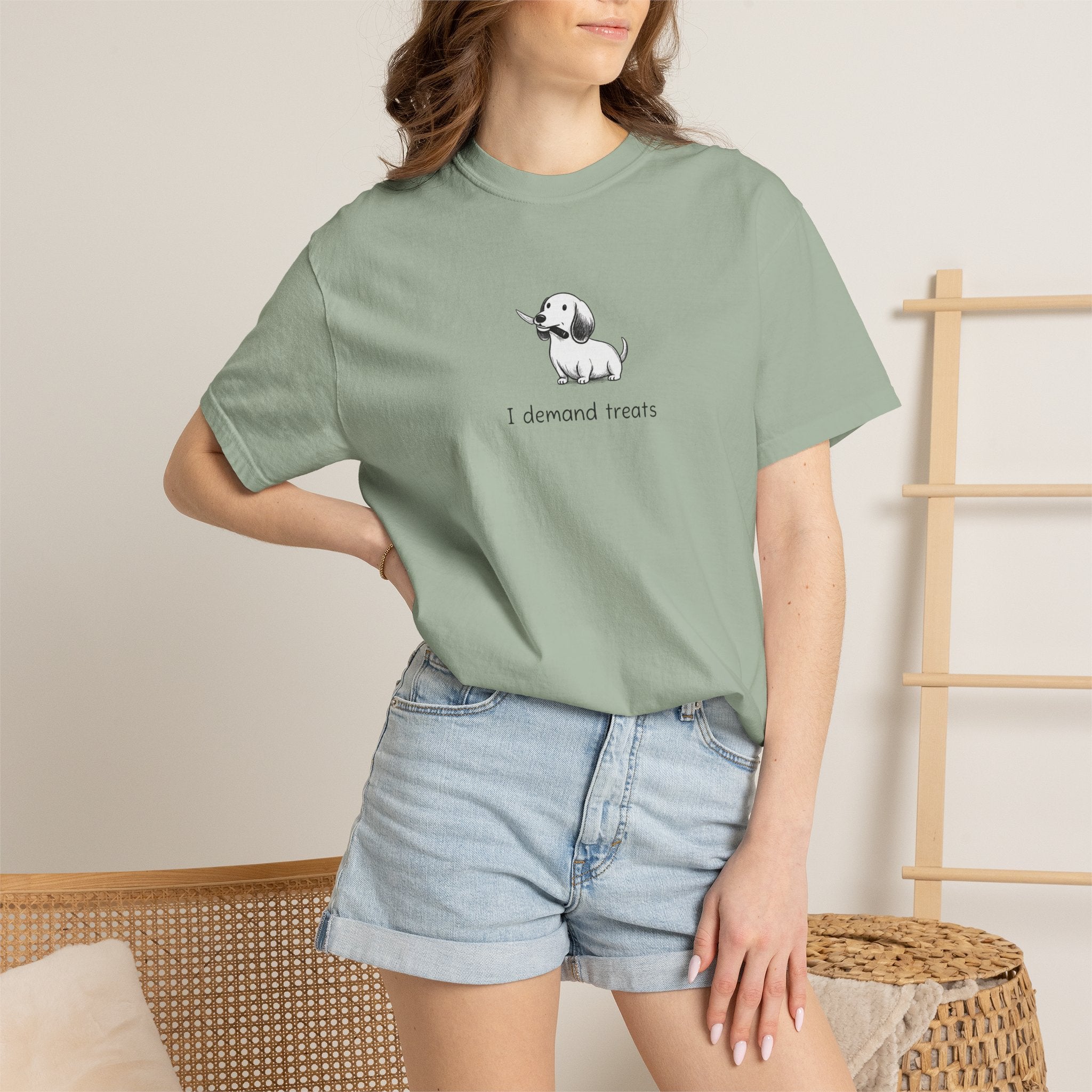 I Demand Treats Unisex T-Shirt - Playful Dog Graphic Tee for Pet Lovers