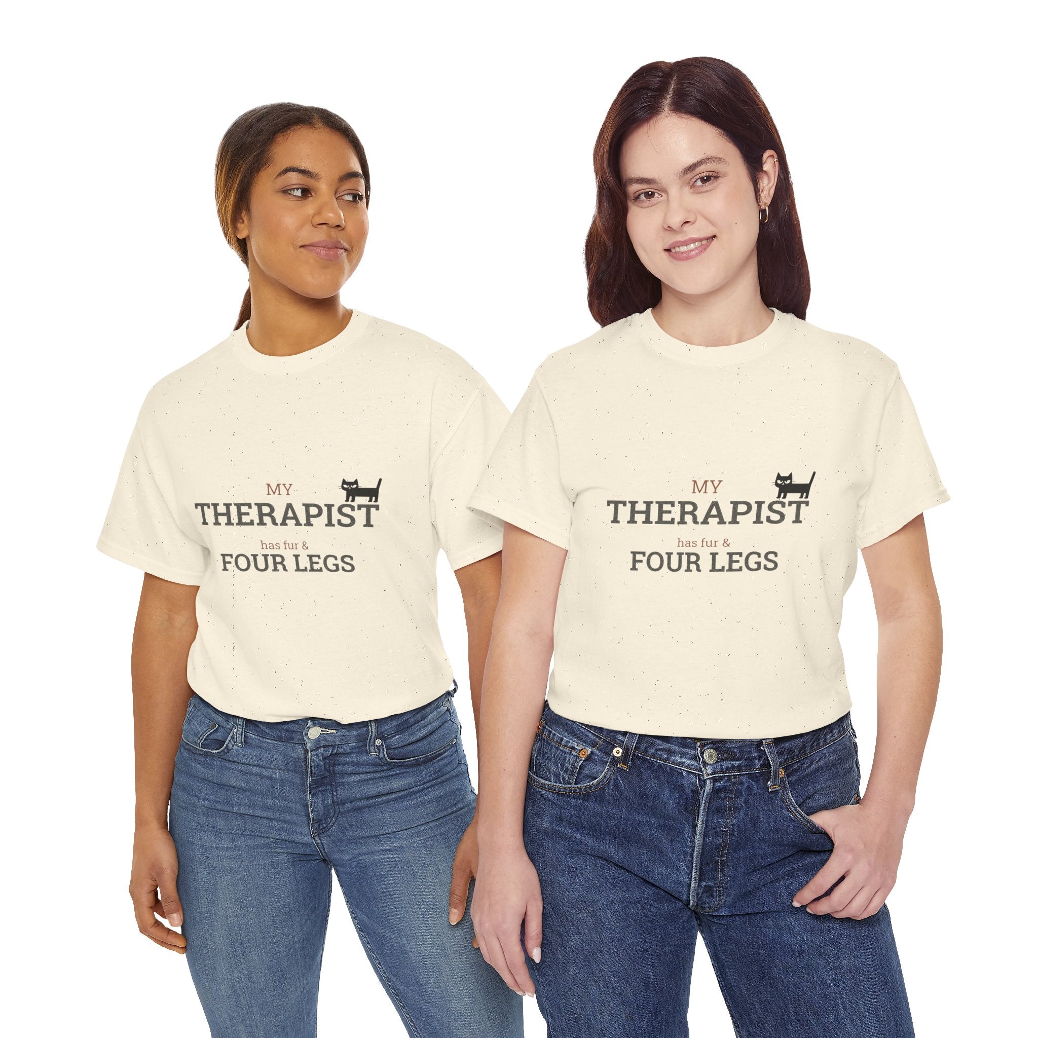 "My Therapist Has Four Legs" T-Shirt — Funny Dog Lover Tee