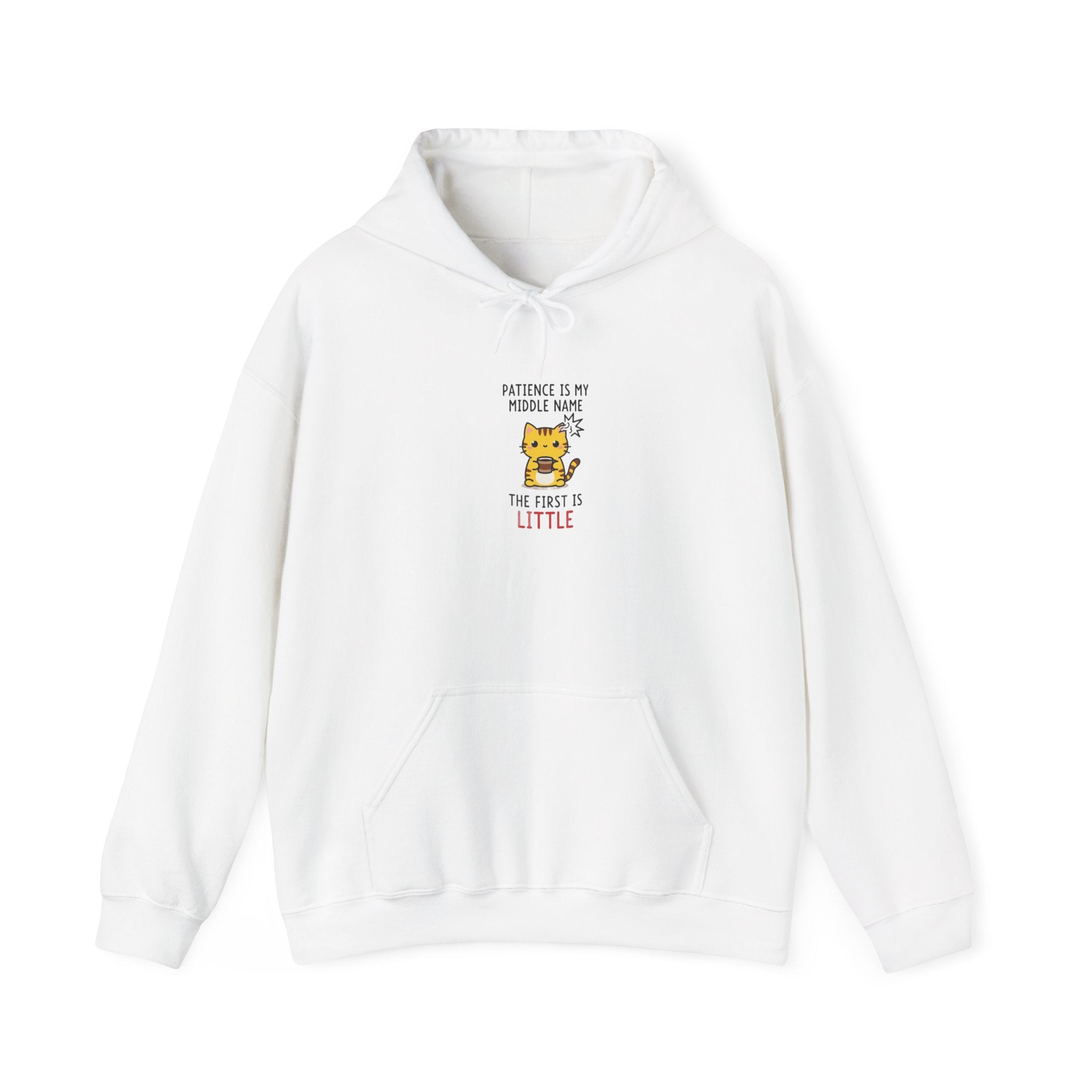 Hoodie - "Patience Is My Middle Name, The First Is Little" Cute Tiger Graphic