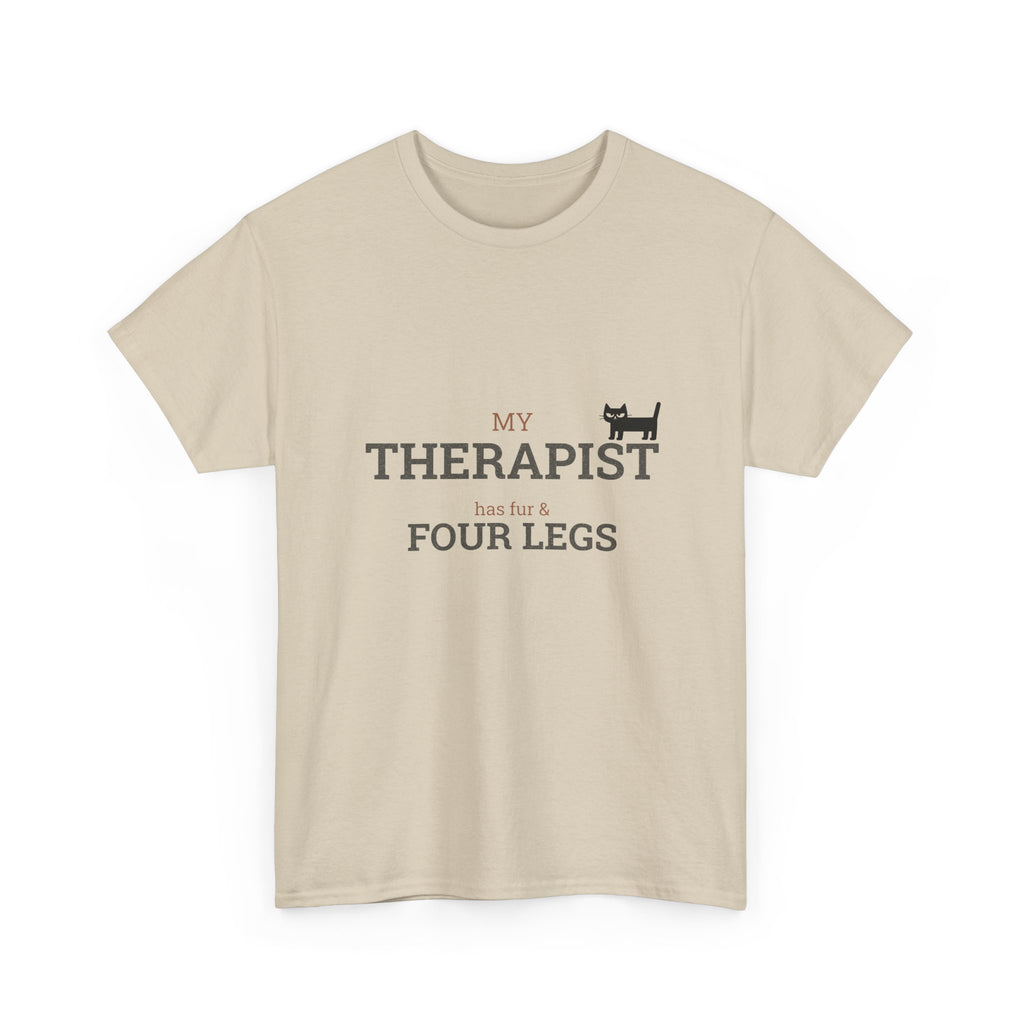 "My Therapist Has Four Legs" T-Shirt — Funny Dog Lover Tee