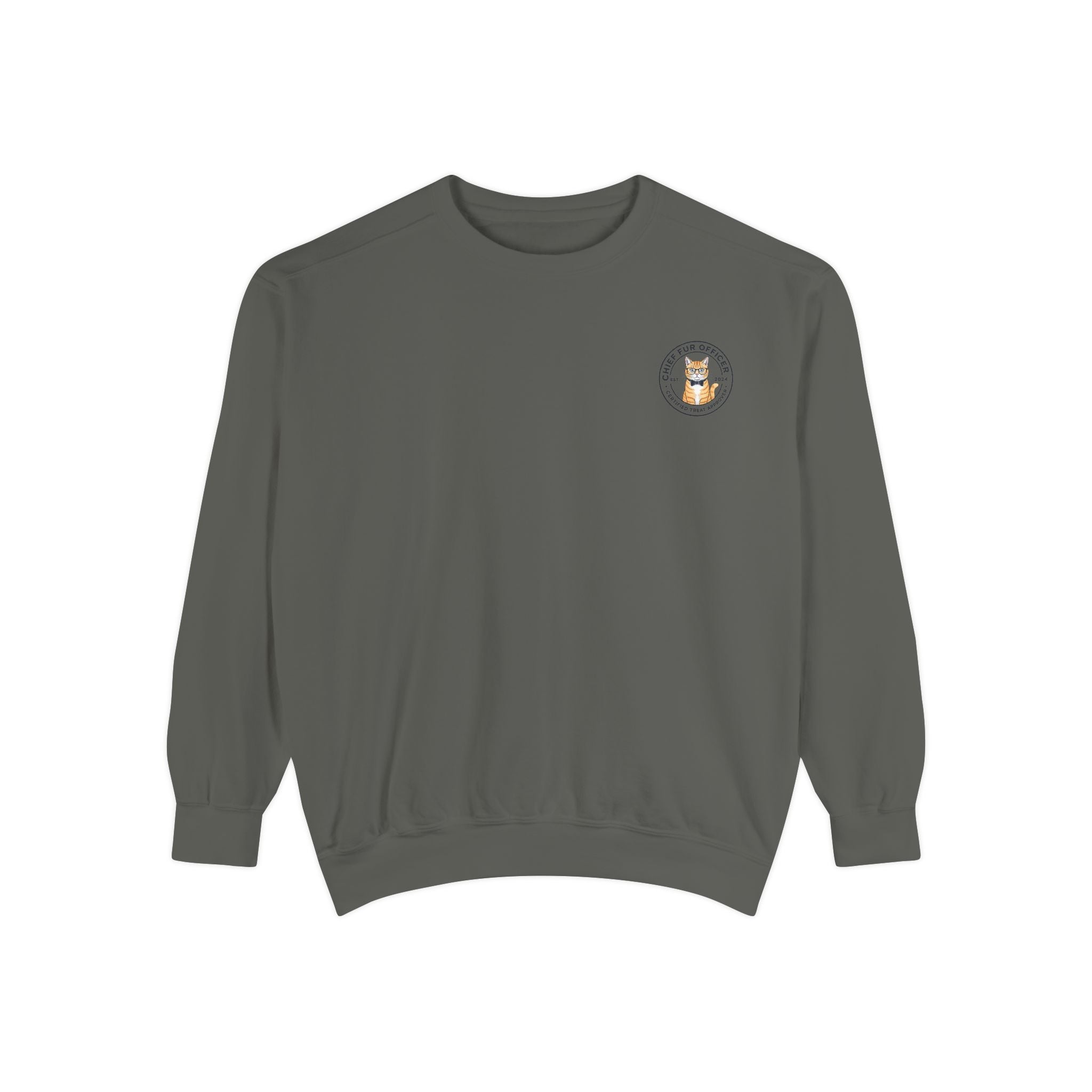 Stay Pawsitive Cat Crewneck Sweatshirt — Cute Cat Graphic ‘Stay Pawsitive’ Pullover